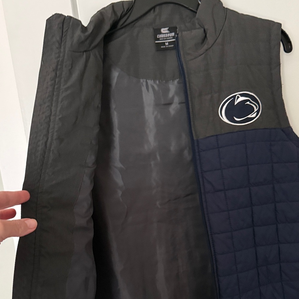 Colosseum Navy and Gray PENN STATE Quilted Vest - Picture 5 of 6